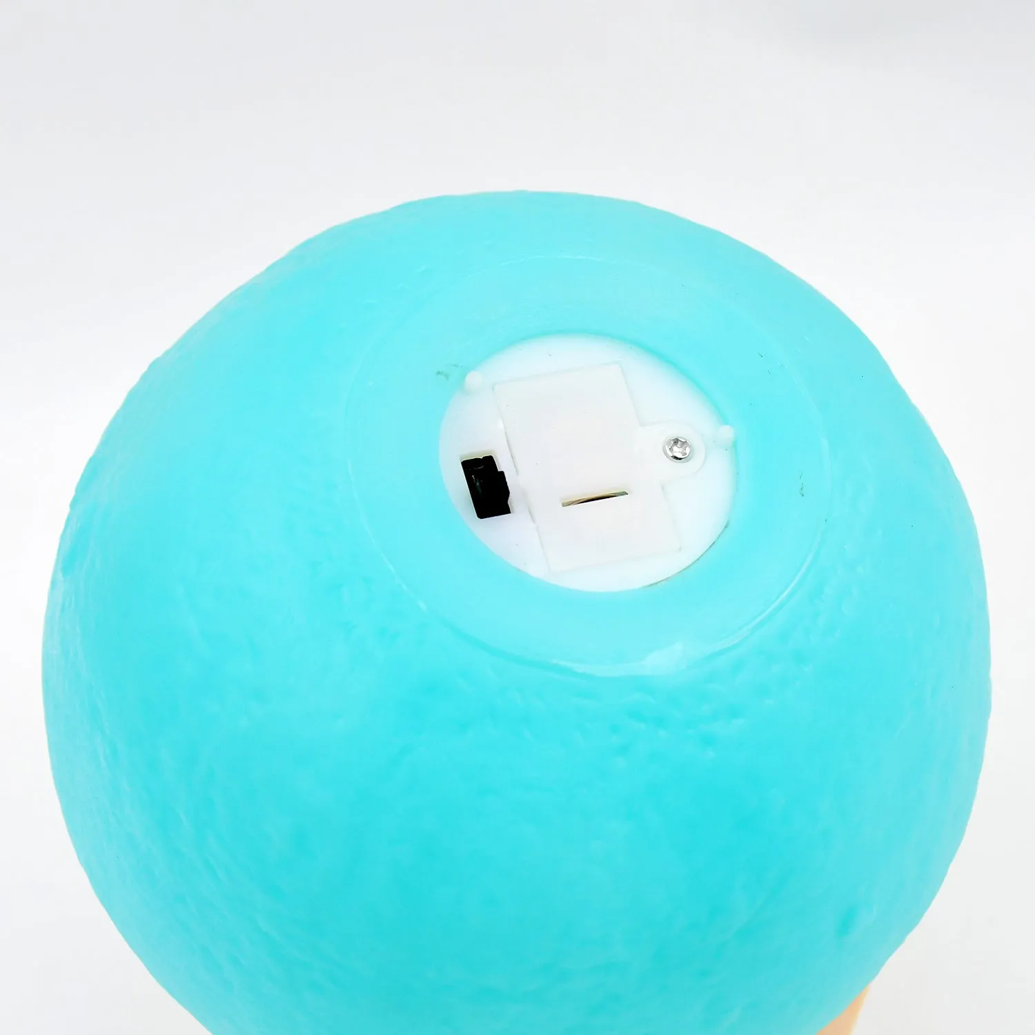 Moon Night Lamp Blue Color with Plastic Stand (15 x12 Cm / 1 Pc)