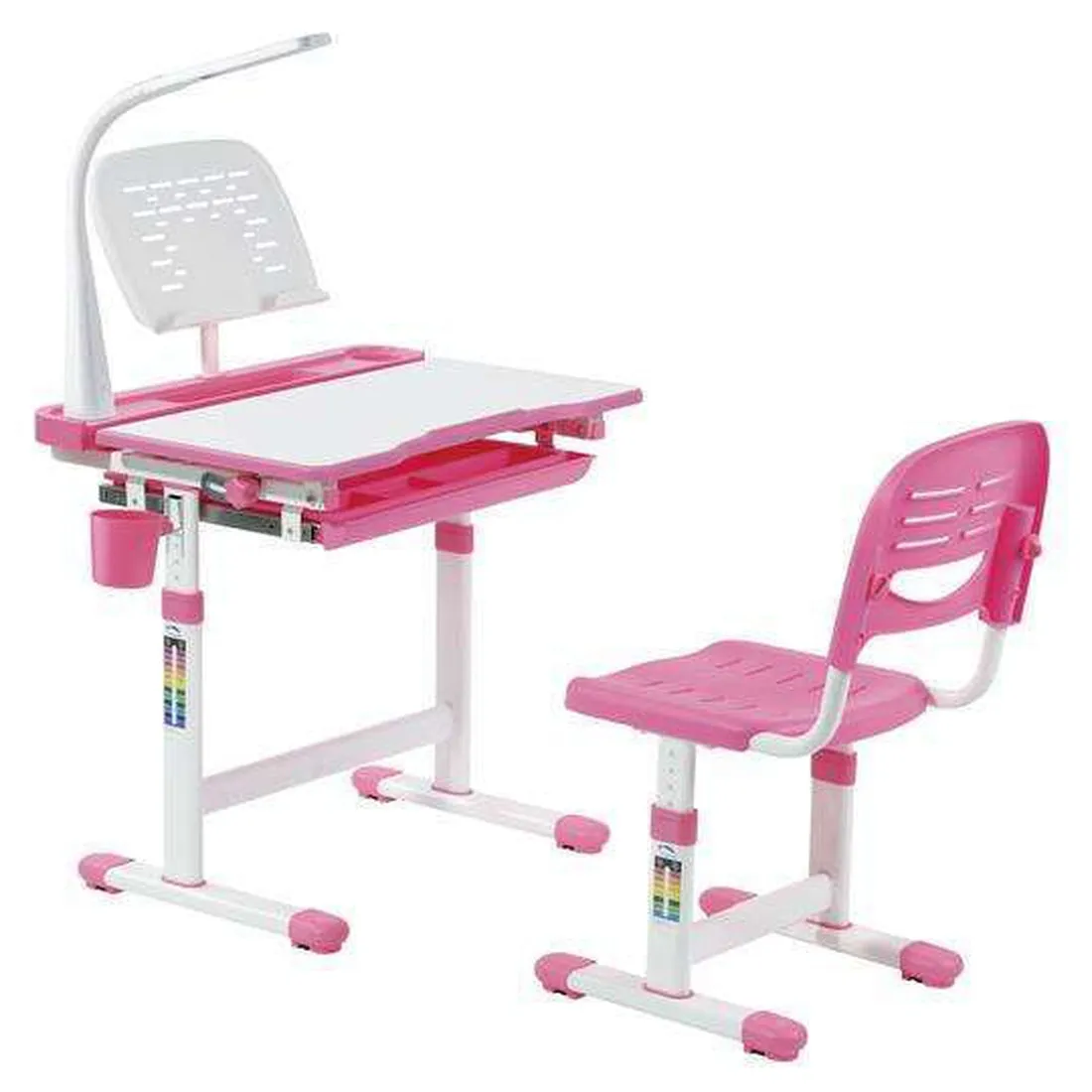 Mount-It! Kids' Desk and Chair Set with Lamp and Book Holder,MI-10211/10212/10213