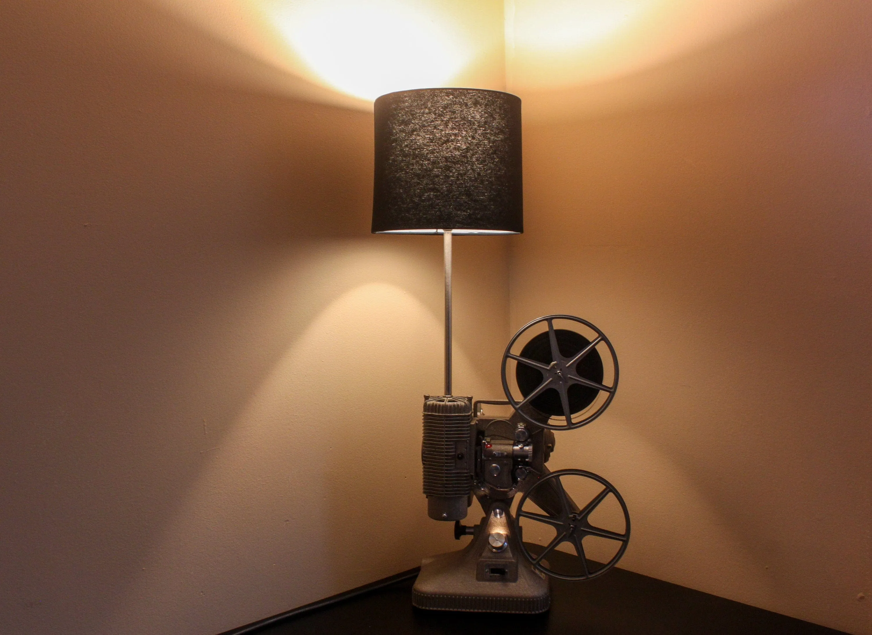 Movie Projector Table Lamp,  Home Theater Décor, Film Art, Media Room, Movie Room, Movie Maker Gift, Actor & Actress Gift,  Keystone K108