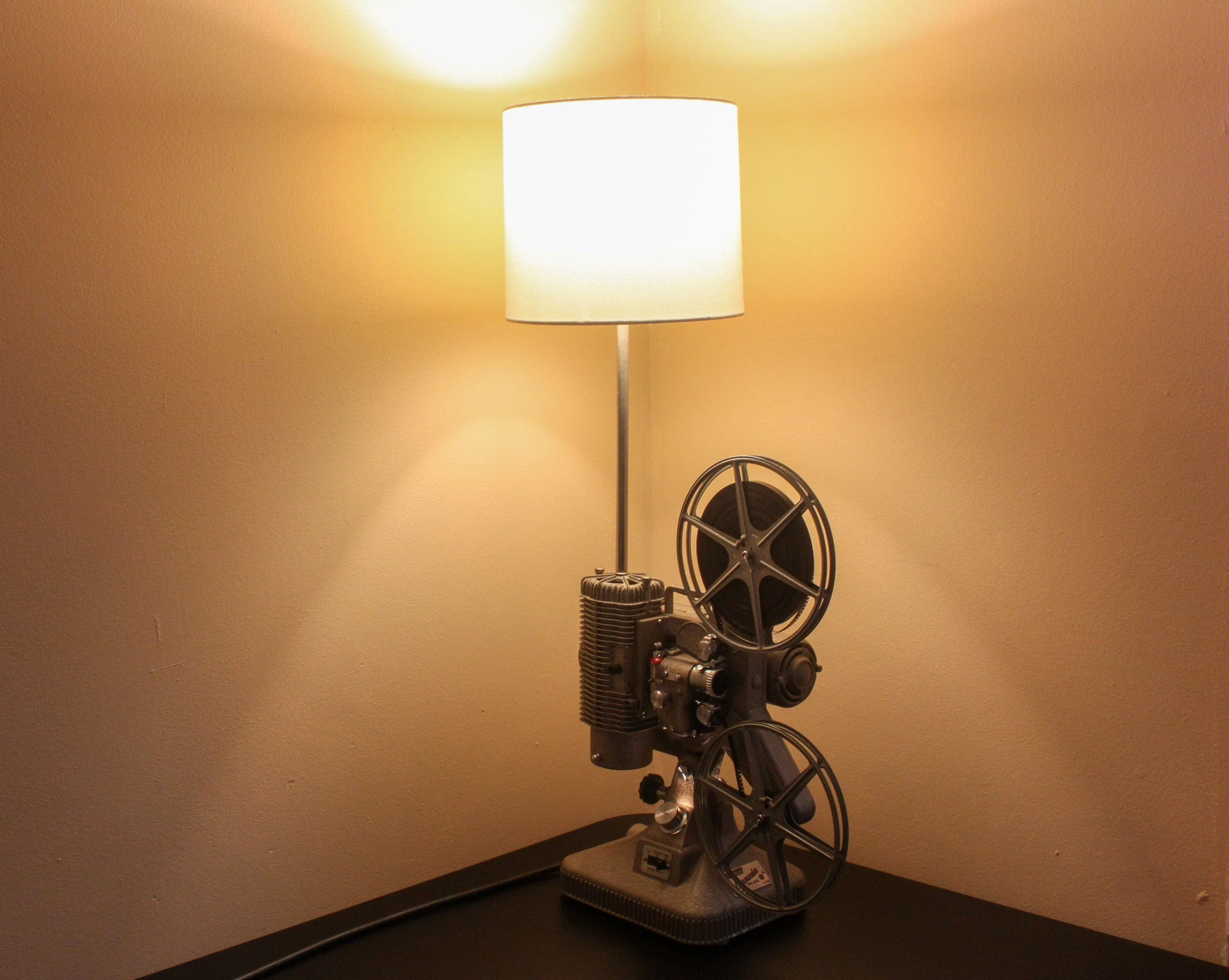 Movie Projector Table Lamp,  Home Theater Décor, Film Art, Media Room, Movie Room, Movie Maker Gift, Actor & Actress Gift,  Keystone K108