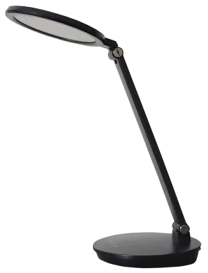 Native Lighting - Black Compact LED Desk Lamp (Lightweight and portable with LED dimmable bulbs)