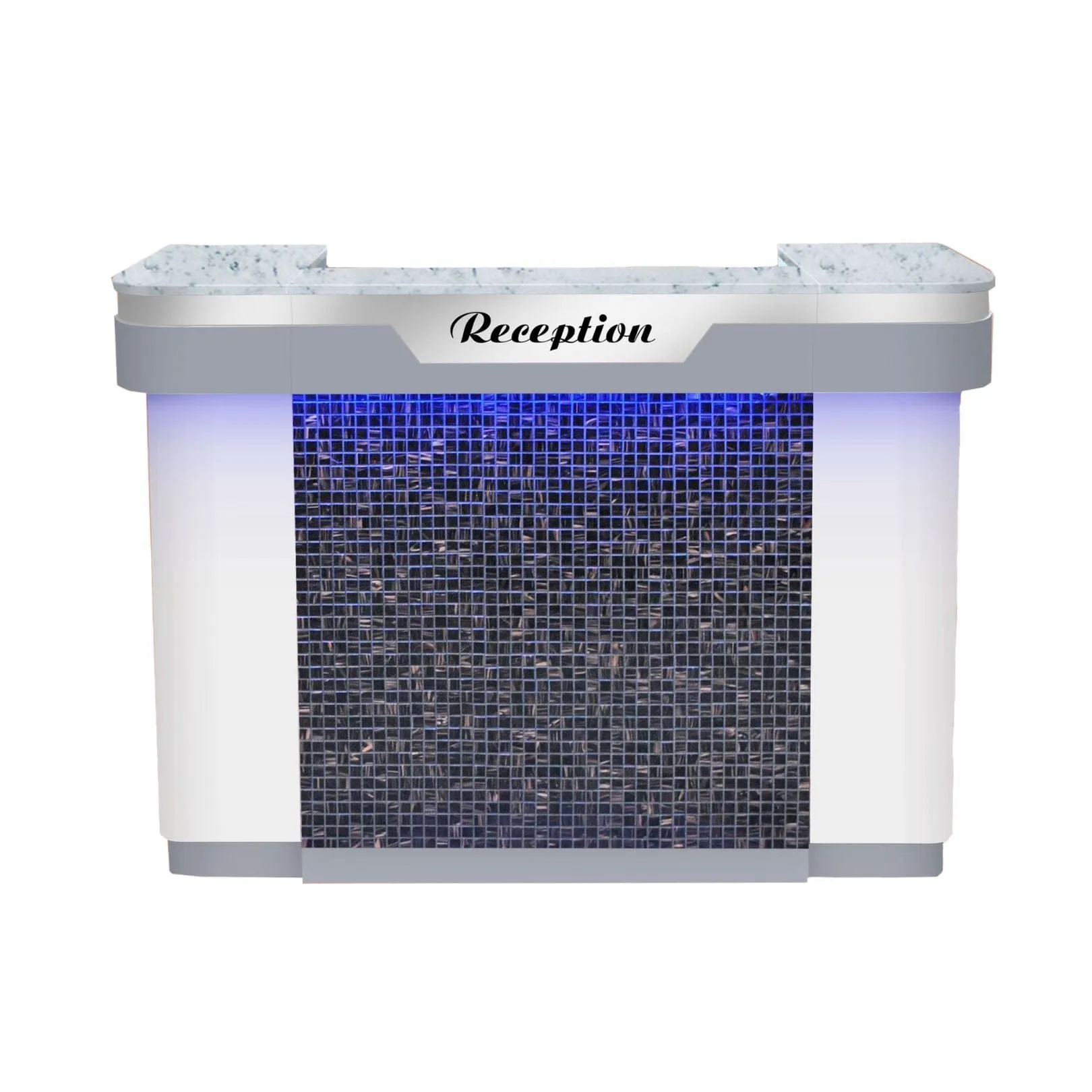 Nova I Reception Desk with Mosaic Tile and LED