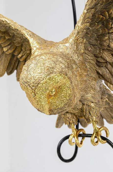 Owl Animal Gold Pendant Lamp