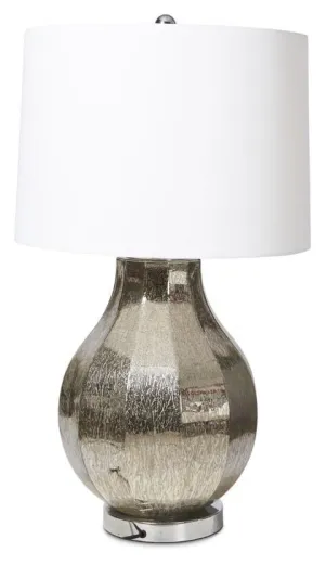 Paris Table Lamp with White Linen Shade