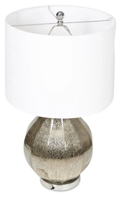 Paris Table Lamp with White Linen Shade