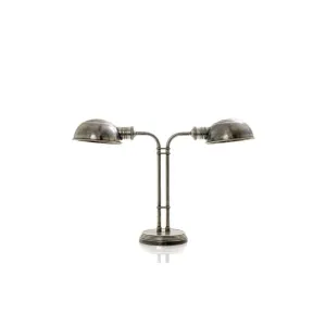 Picardy Table Lamp in Antique Silver