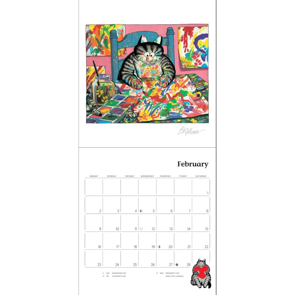 Pomegranate 2025 Mini Wall Calendar - B. Kliban: CatCalendar