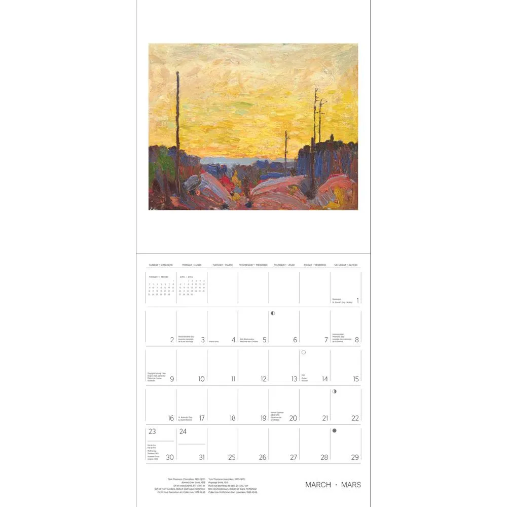 Pomegranate 2025 Wall Calendar - Tom Thomson