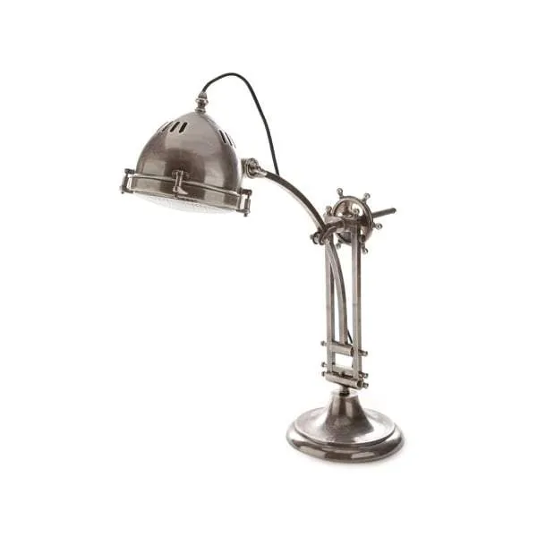 Seabury Desk Lamp Antique Silver