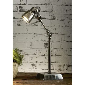 Seattle Desk Lamp Antique Silver