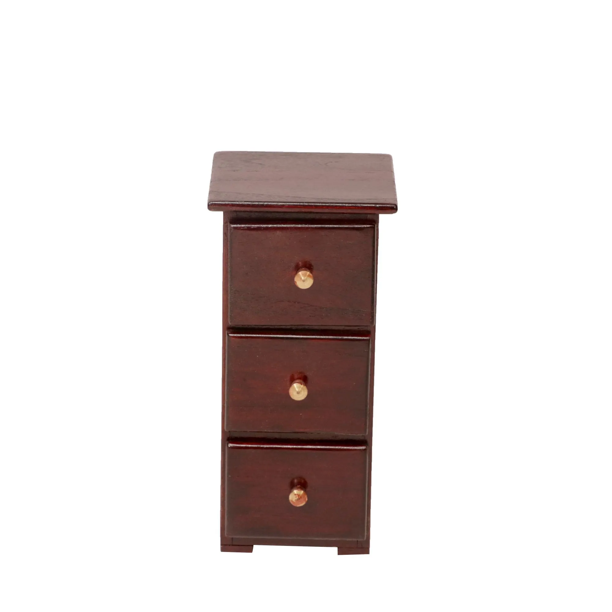 Wooden Miniature Outer Space 3 Drawer Chest Tower (The product is used as Desk organiser) (Mahogany Touch)