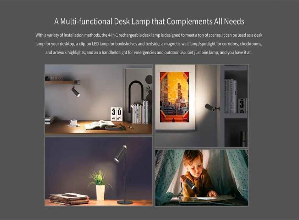 Yeelight 4-in-1 Rechargeable Desk Lamp